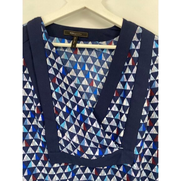 BCBG Max Azria Multi-Colored Patterned Tunic Dress, Size Medium LAGENLOOK LONG S - Picture 2 of 4